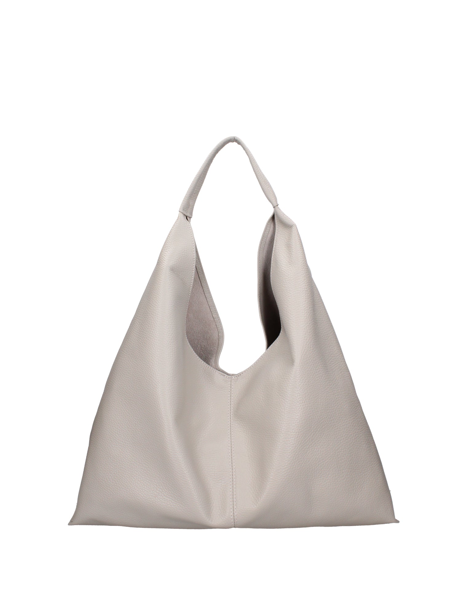 Borsa a mano da donna 100% vera pelle 07209-D86 GRIGIO PERLA Roberta Rossi