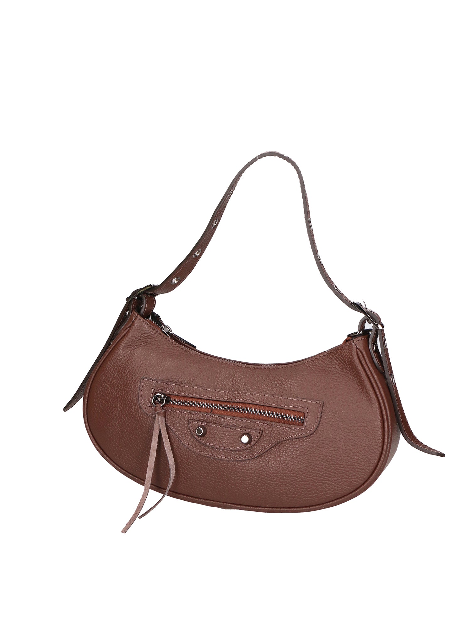 Loredana Borsa a spalla da donna Vera pelle 06548-CIOCCOLATO Gave Lux