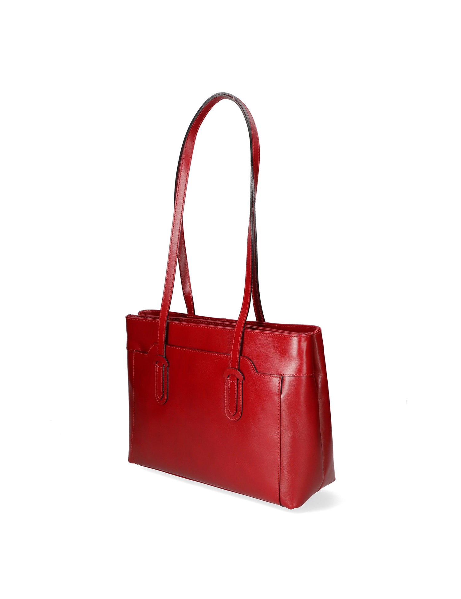 Flora Borsa a spalla da donna Vera pelle 9118-ROSSO RED Gave Lux