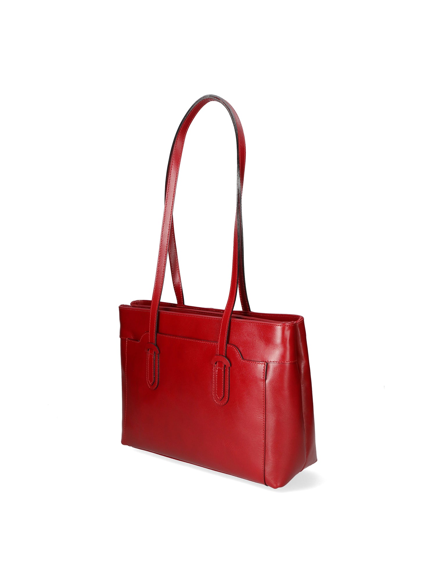 Flora Borsa a spalla da donna Vera pelle 9118-ROSSO RED Gave Lux