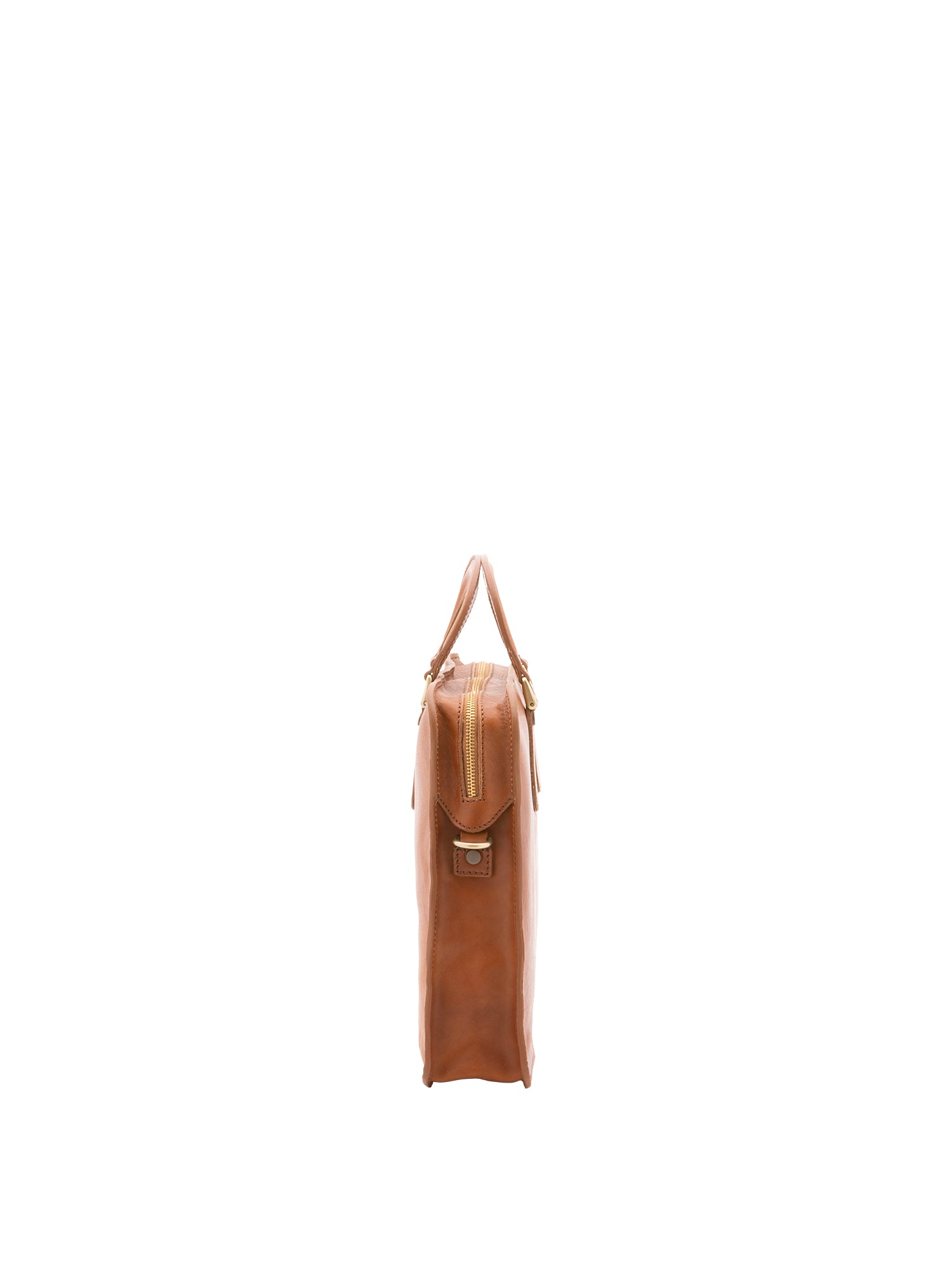 Borsa a mano unisex in vera pelle Made in Italy 4410-MIELE Alessia Firenze