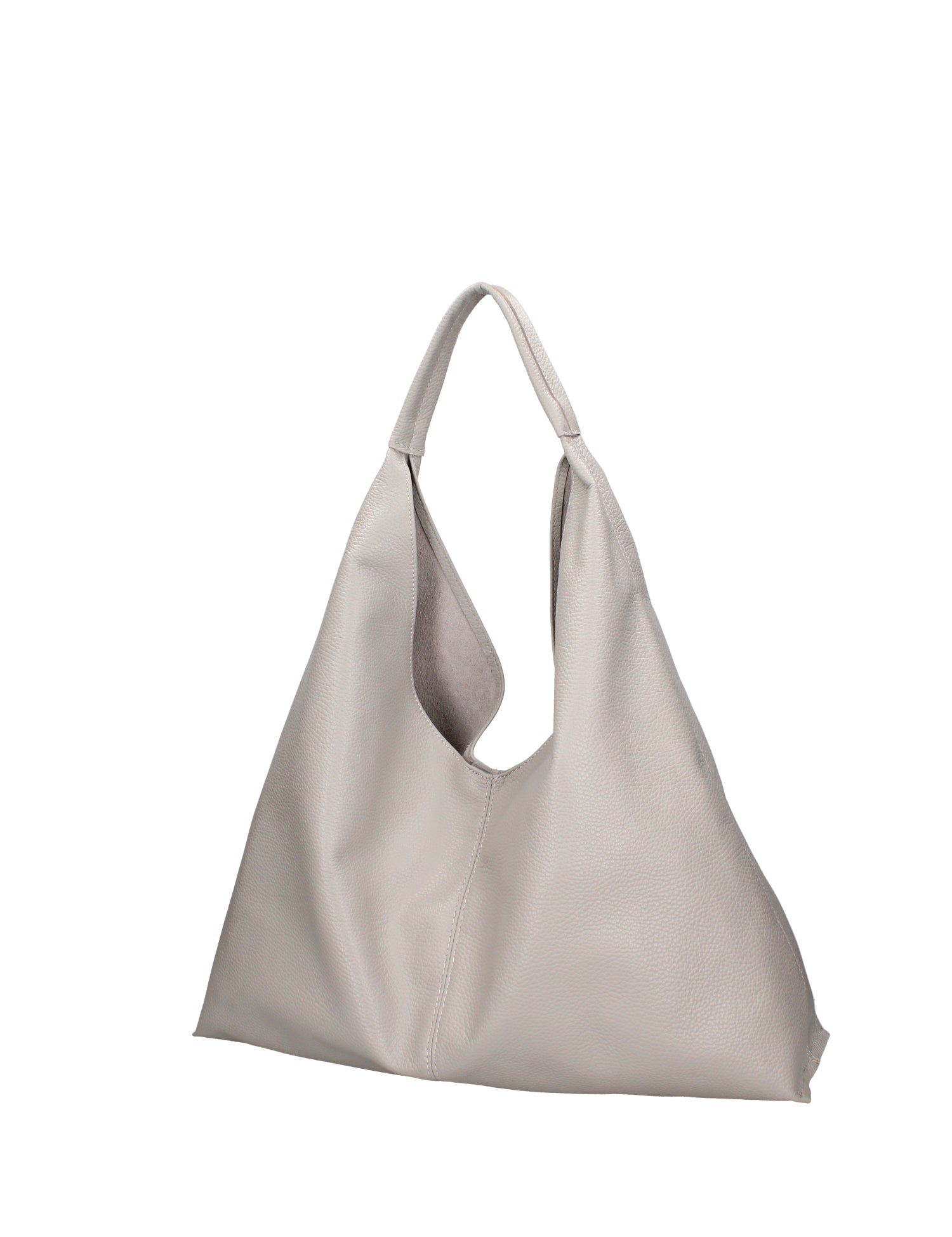 Borsa a mano da donna 100% vera pelle 07209-D86 GRIGIO PERLA Roberta Rossi