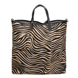 Borsa a mano da donna Vera pelle MYB-6037-FW-ZEBRA NERO CUOIO My Best Bag