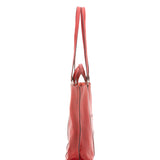 Borsa a spalla unisex in vera pelle Made in Italy 4610-ROSSO Alessia Firenze