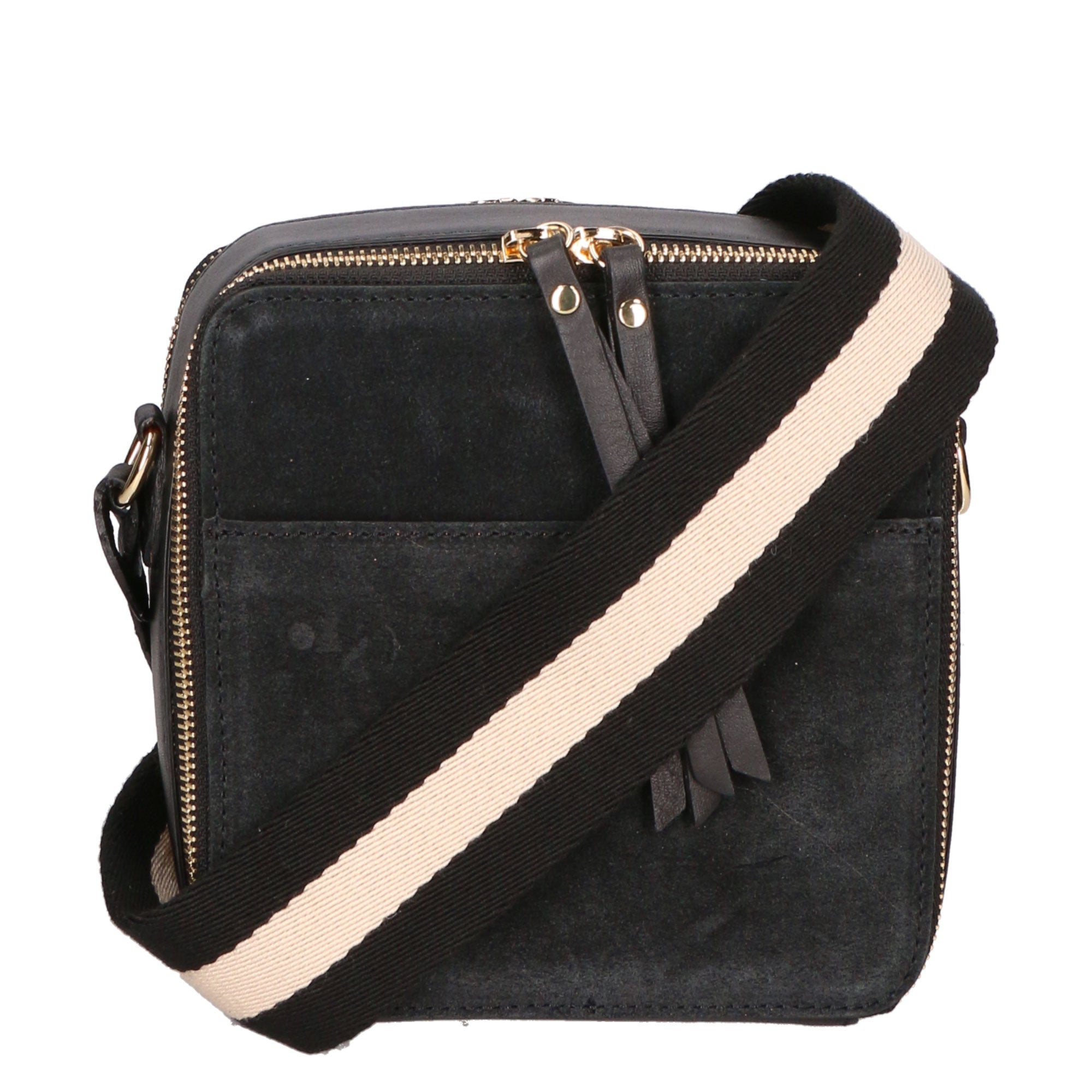 Borsa a tracolla da donna Vera pelle MYB-6020-FW-NERO My Best Bag