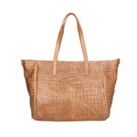 Lorella Borsa a spalla da donna Vera pelle croco 06499-041 MARRONE Gave Lux