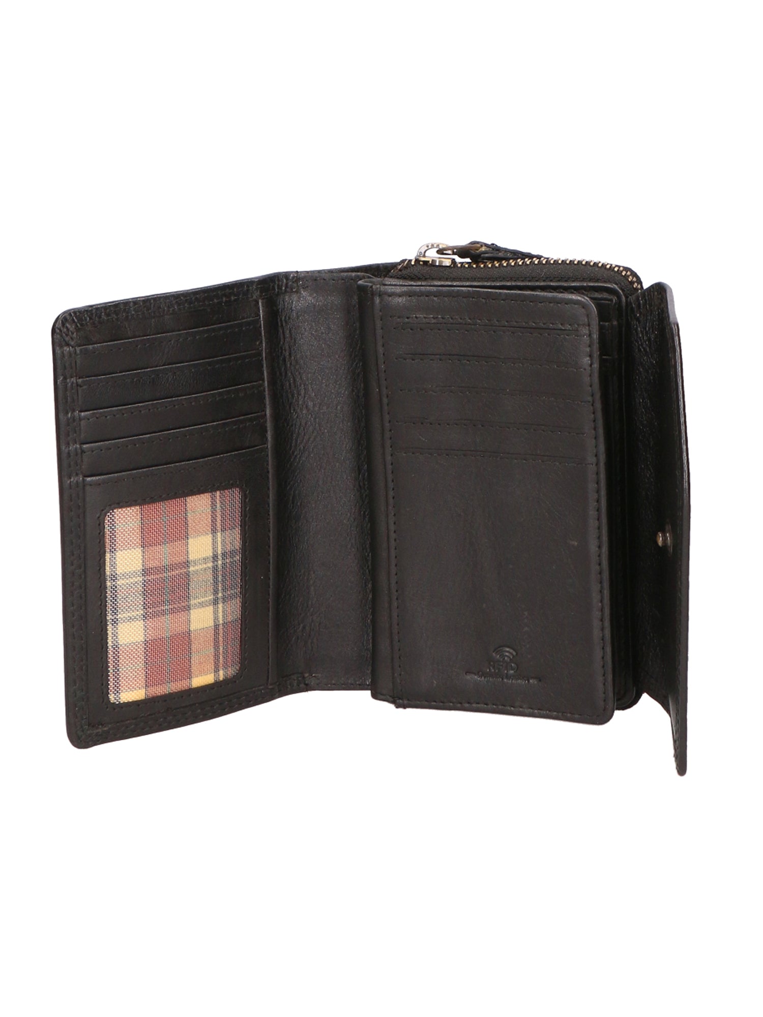 Portafoglio unisex in vera pelle Made in Italy SN2827847-BLACK Santini Firenze