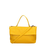 Convertible shoulder bag into a backpack for women in genuine leather Made in Italy 34x21x12 cm