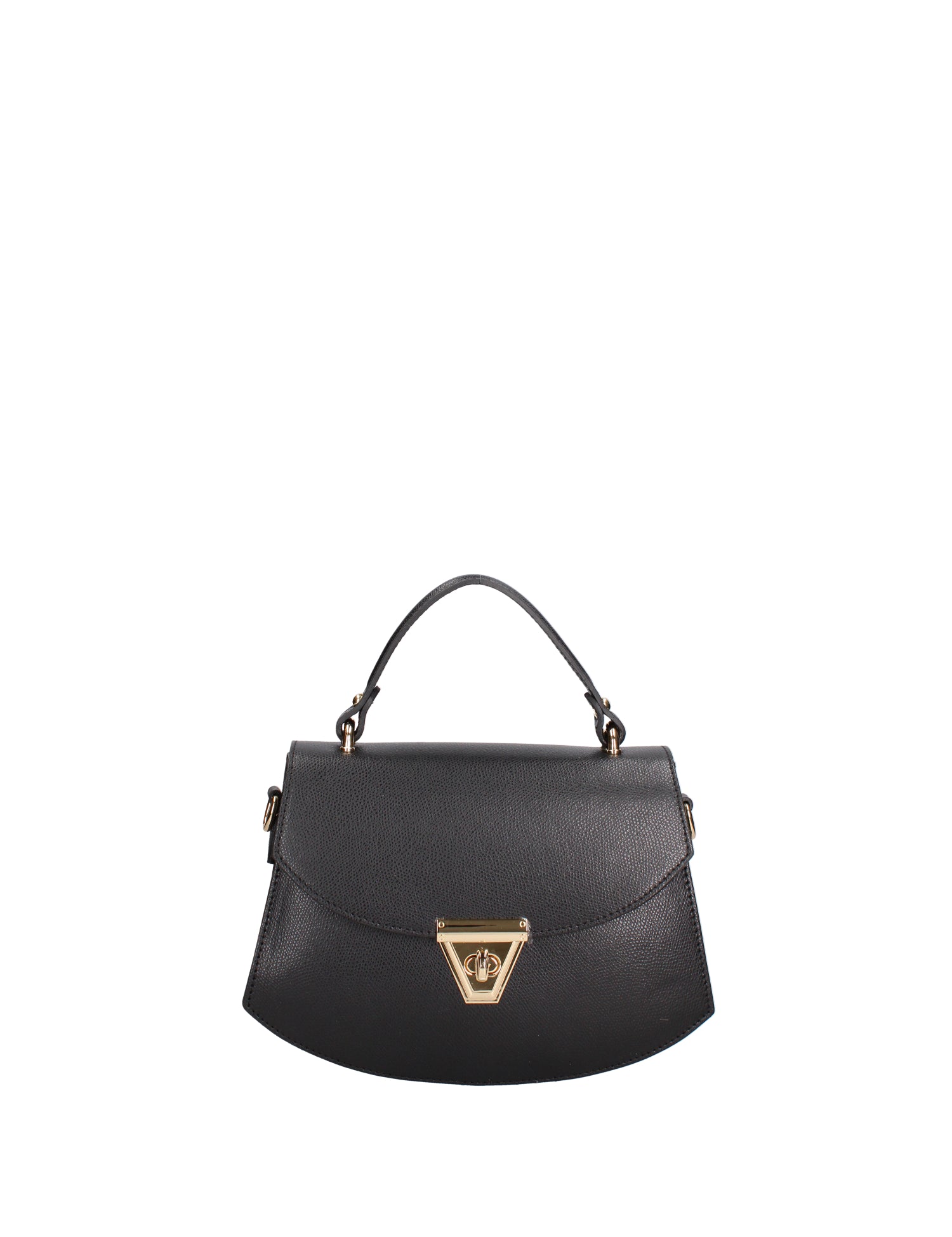 Borsa a mano da donna 100% vera pelle 07202-P 636 NERO Roberta Rossi