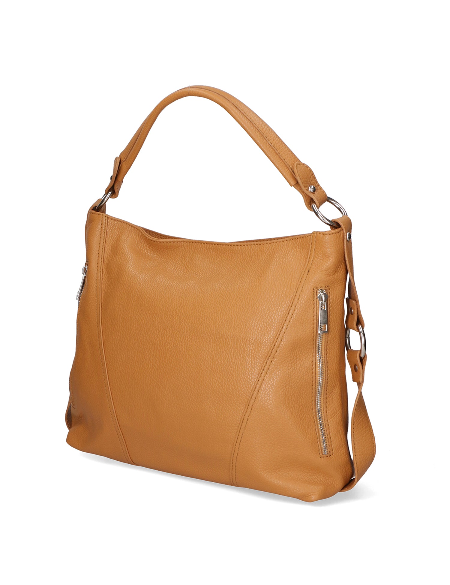 Emily Borsa a spalla da donna Vera pelle 80064-D17 CUOIO SCURO DARK COGNAC Gave Lux