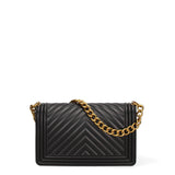 Borsa a mano da donna 100% Pvc FLAT-M 24-BLACK - LIGHT OTTONE Marc Ellis