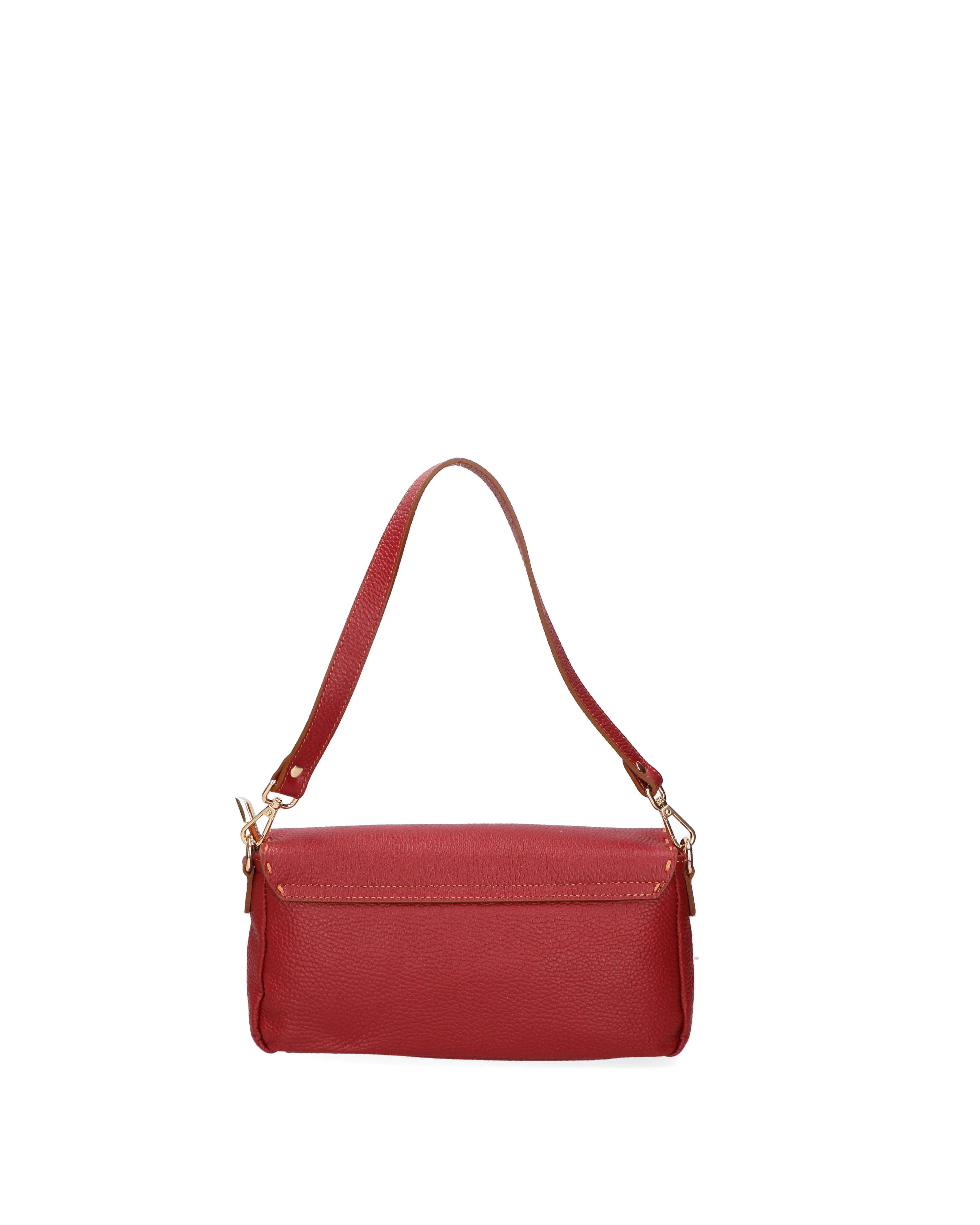 Wally Borsa a spalla da donna Vera pelle 06869-D10 ROSSO SCURO Gave Lux