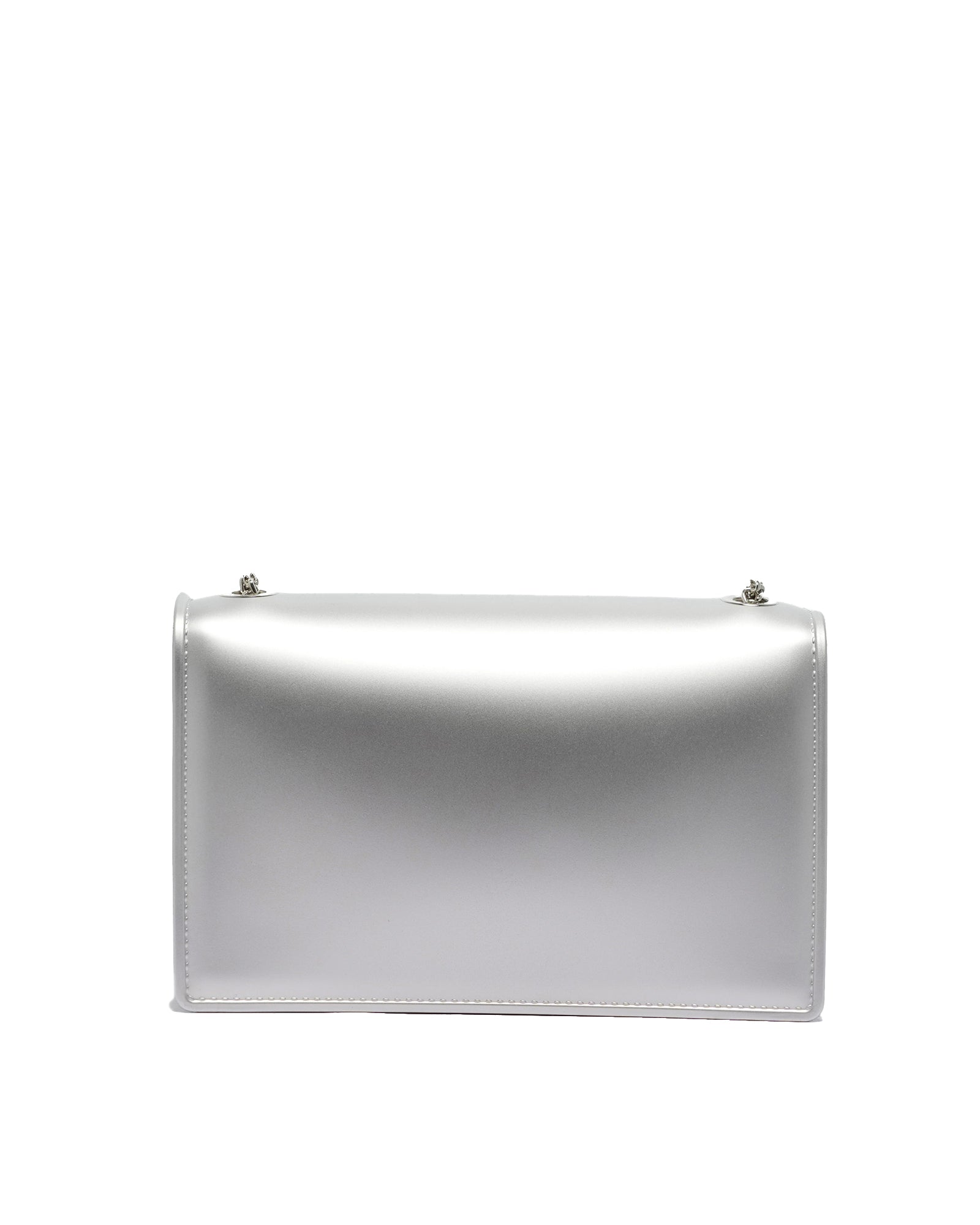 Borsa a mano da donna 100% Pvc FLAT SUPERMEE M-SILVER Marc Ellis
