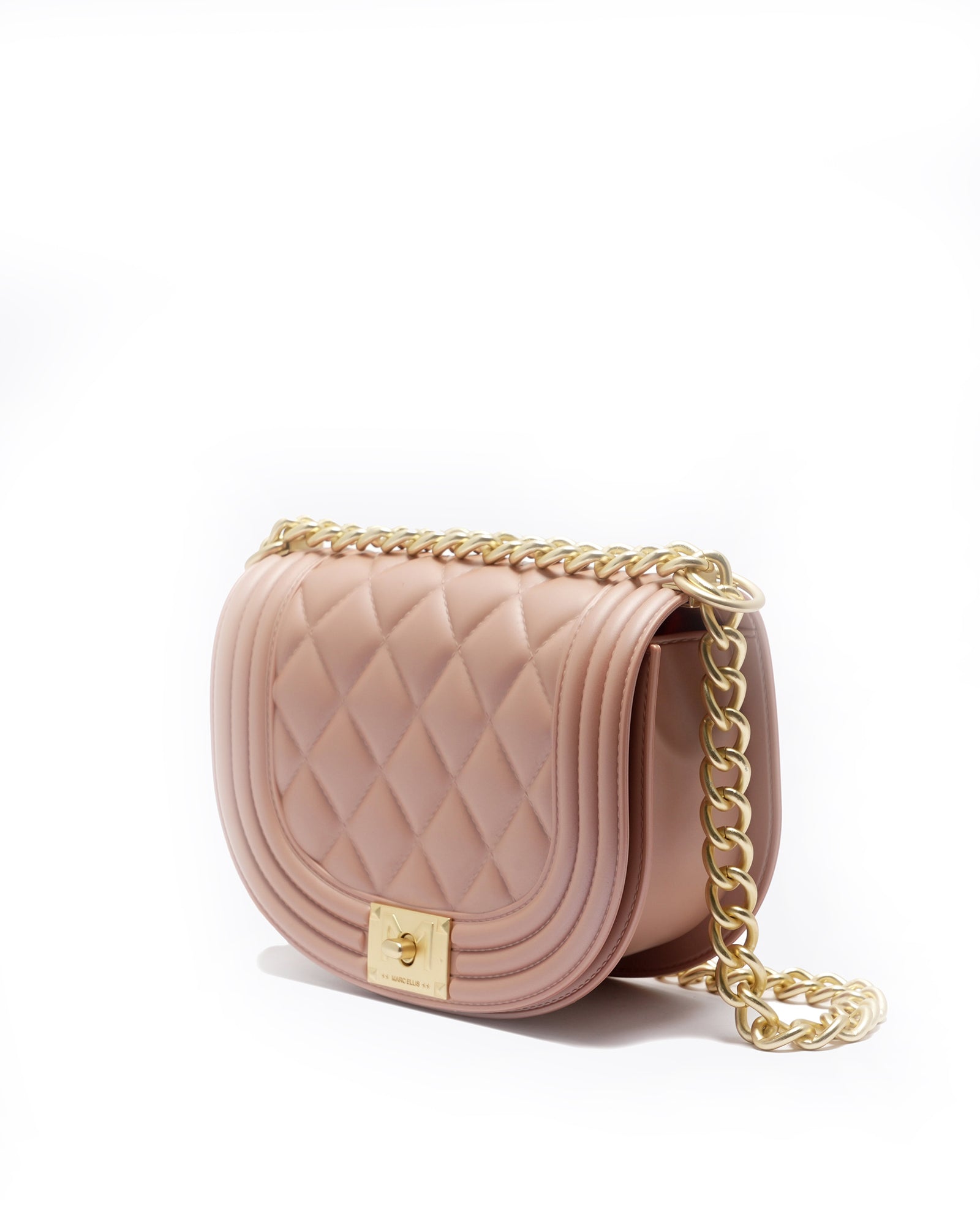 Borsa a mano da donna 100% PVC FLAT ZOE-TERRA + OFF GOLD Marc Ellis