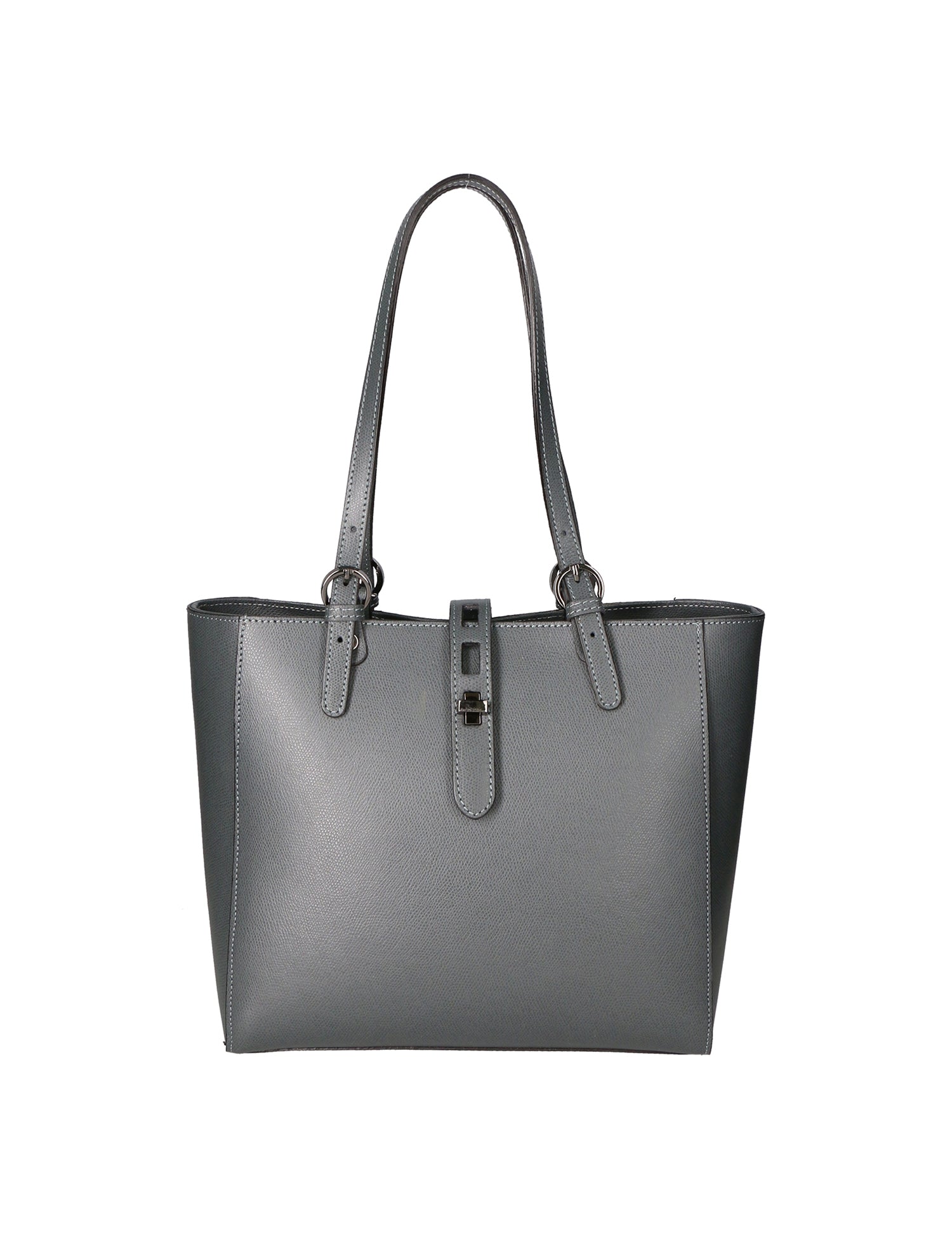 Anna Borsa a spalla da donna 100% pelle 05415-PL27 CENERE Gave Lux
