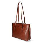 Flora Borsa a spalla da donna Vera pelle 9118-MARRONE Gave Lux