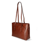 Flora Borsa a spalla da donna Vera pelle 9118-MARRONE Gave Lux