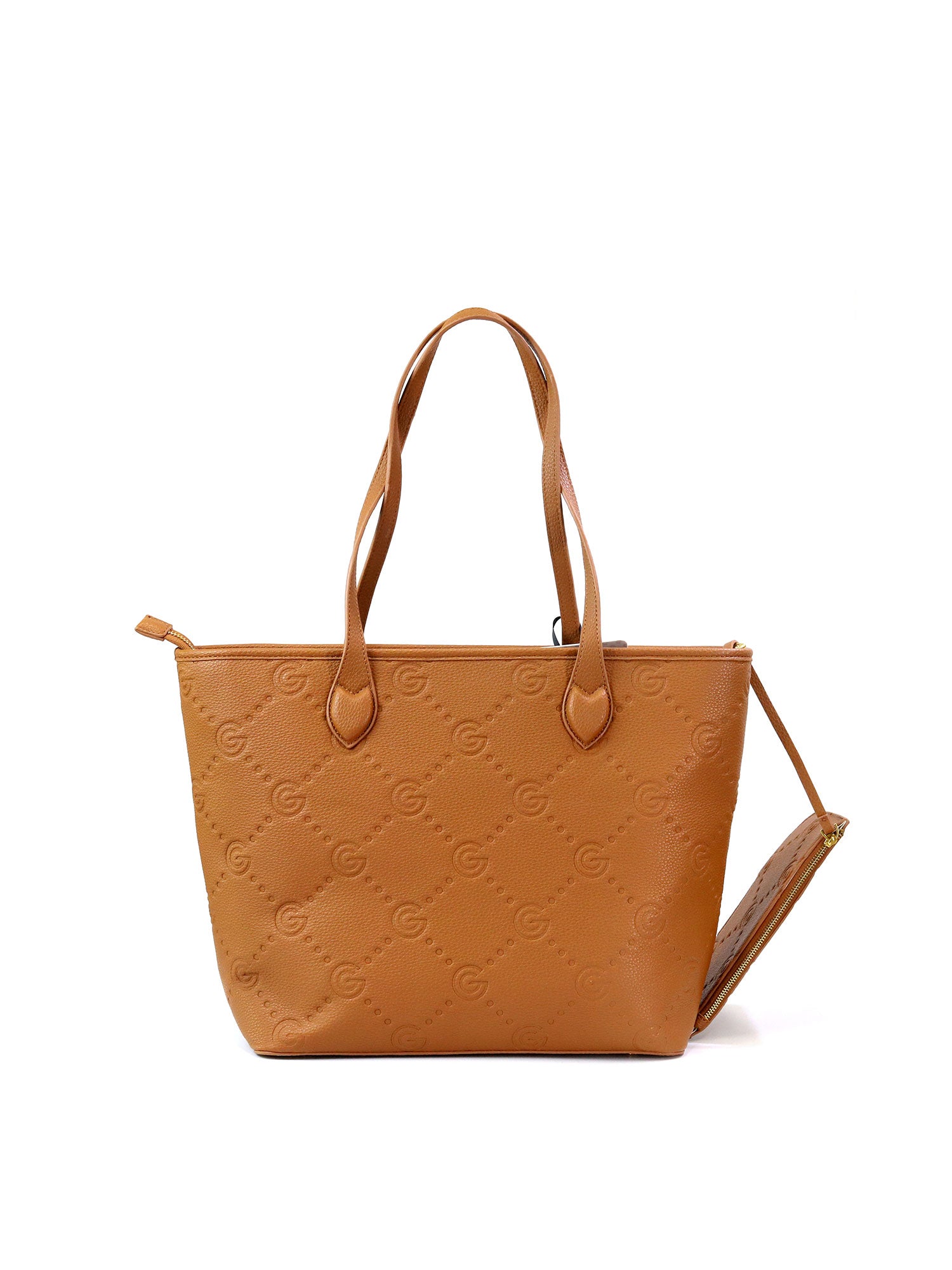 Borsa a spalla da donna 100% pelle vegana PU GGB023CGN Gabriella G Firenze