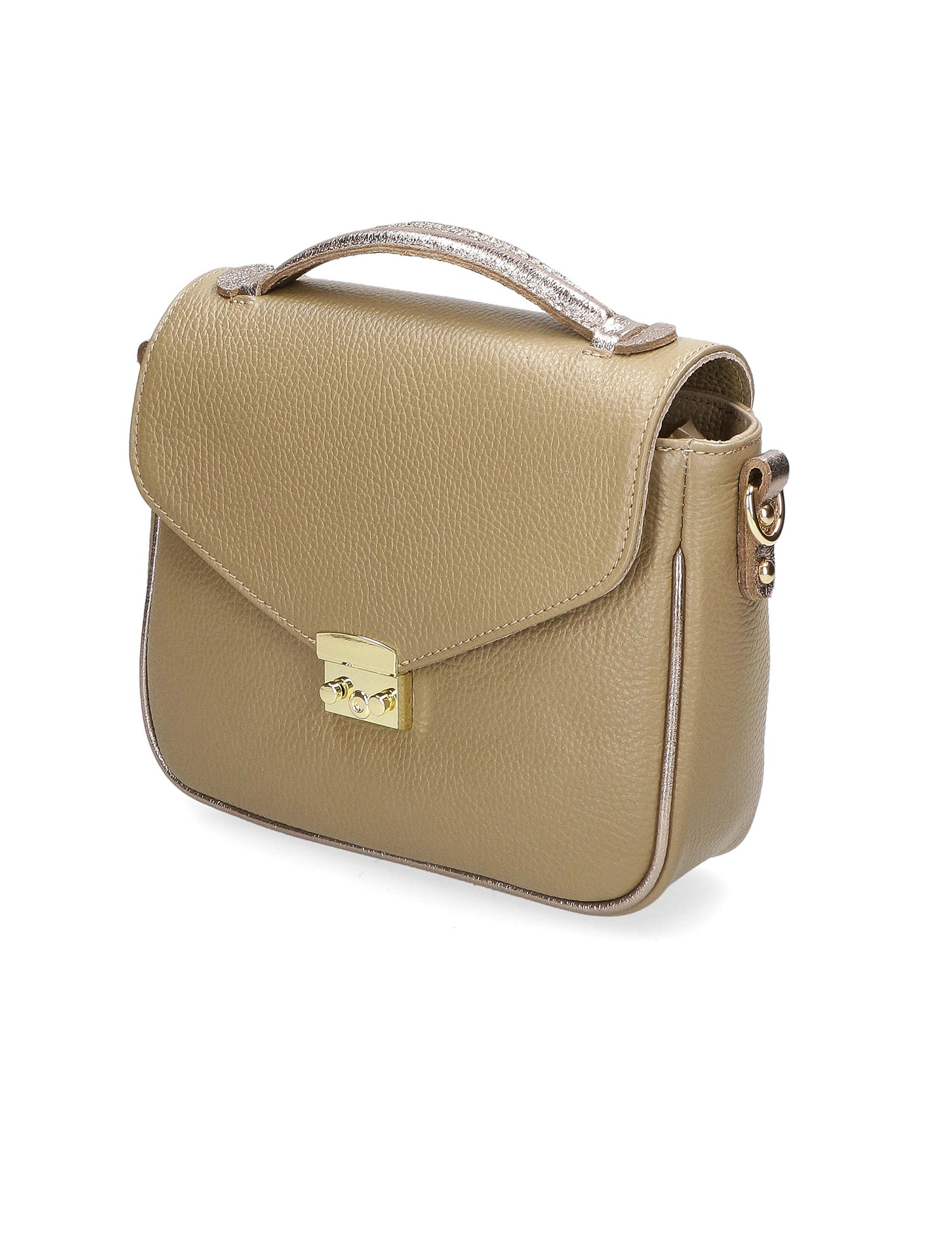 Aida Borsa a mano da donna Vera pelle 04723-D05 CAPPUCINO L005 Gave Lux