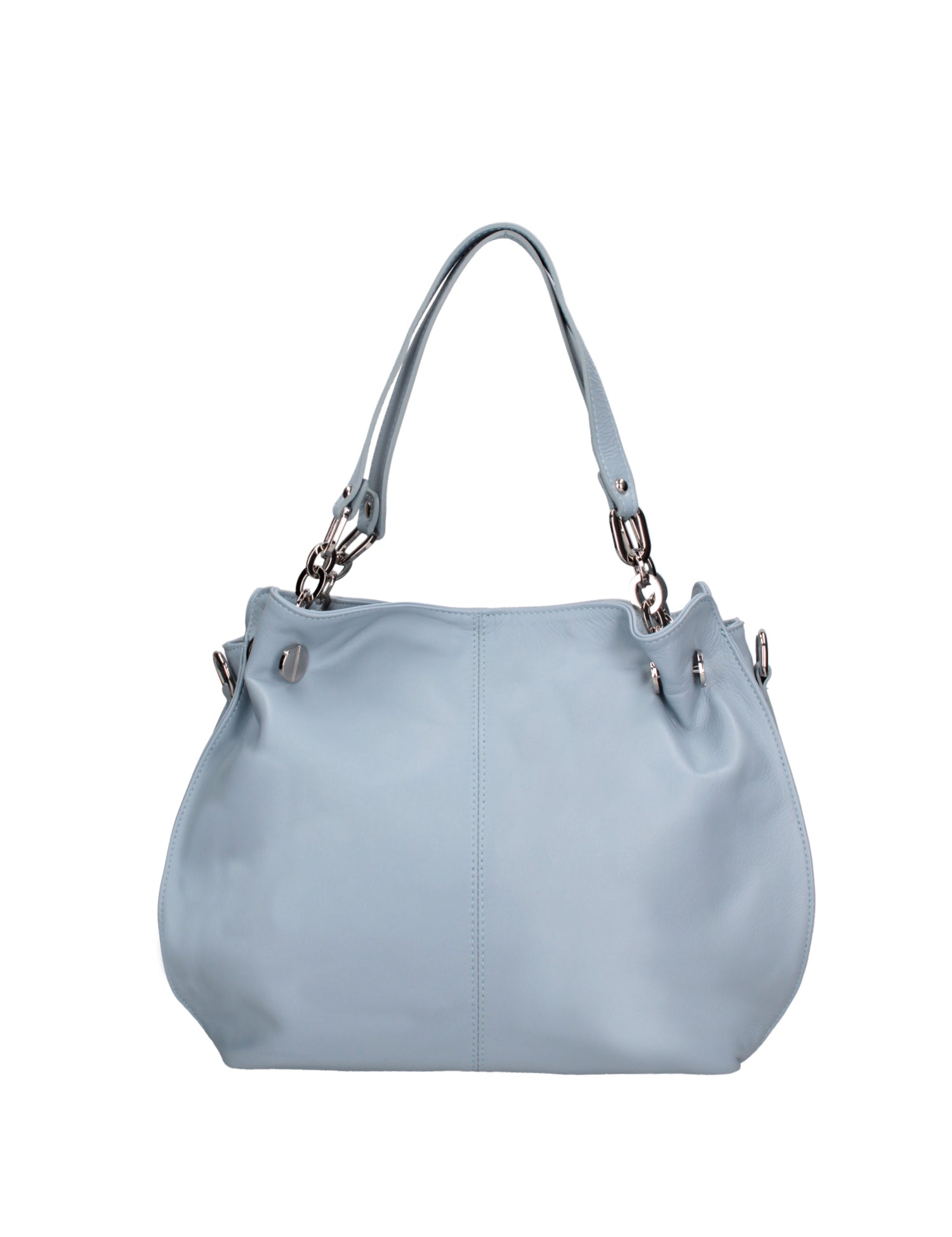 Ereba Borsa a mano da donna Made in Italy 100% pelle 3305-S92 CELESTE Gave Lux