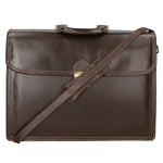 Cesare Borsa da lavoro uomo Vera pelle 7002-T.MORO Gave Lux