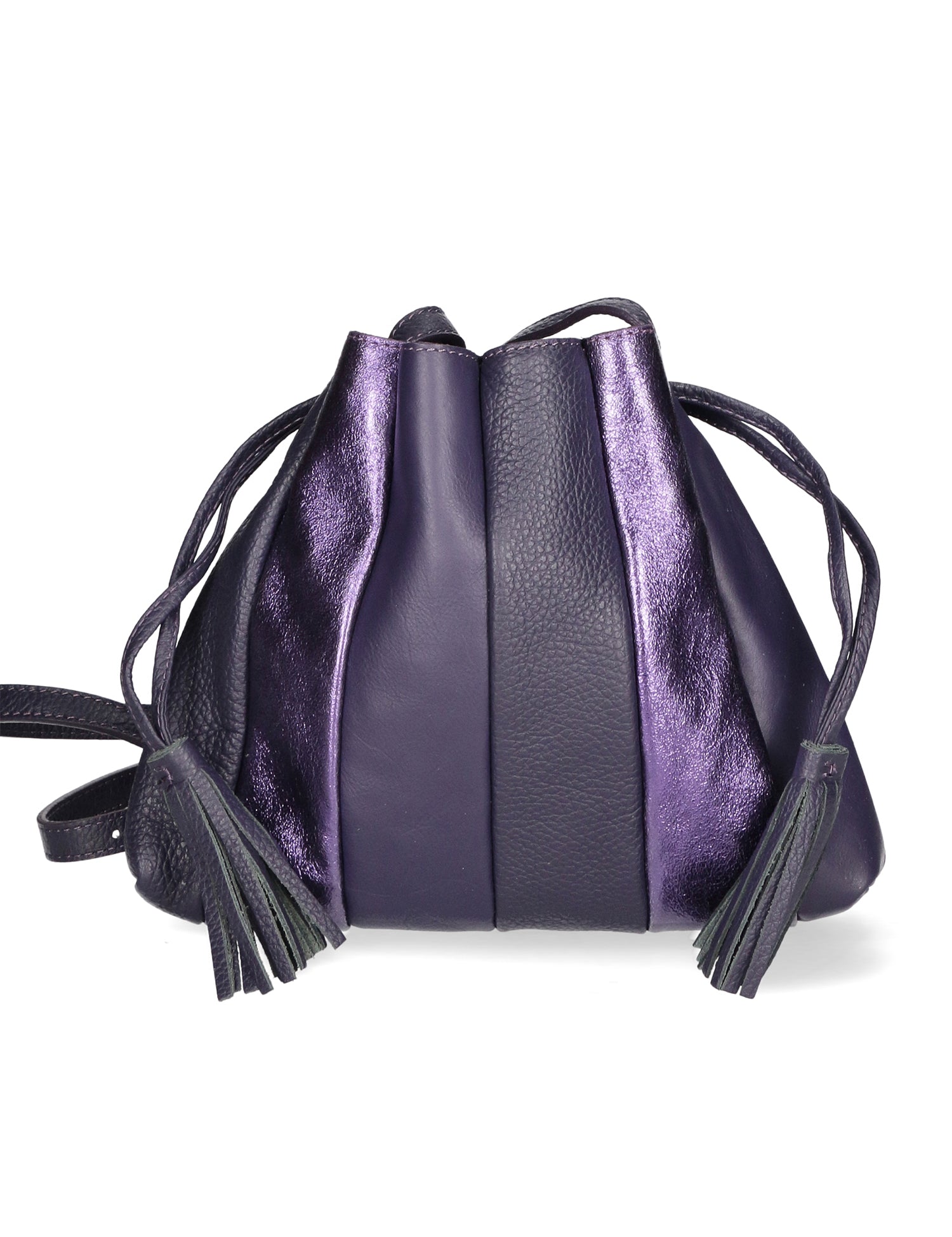 Elysia Borsa a spalla da donna Vera pelle 552043-VIOLA PURPLE Gave Lux