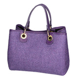 Borsa a mano da donna Paglia & Pelle MYB-05167-SS-307+D45 VIOLA My Best Bag