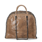 Erebea Borsa a mano da donna Vera pelle 80020-TAUPE Gave Lux