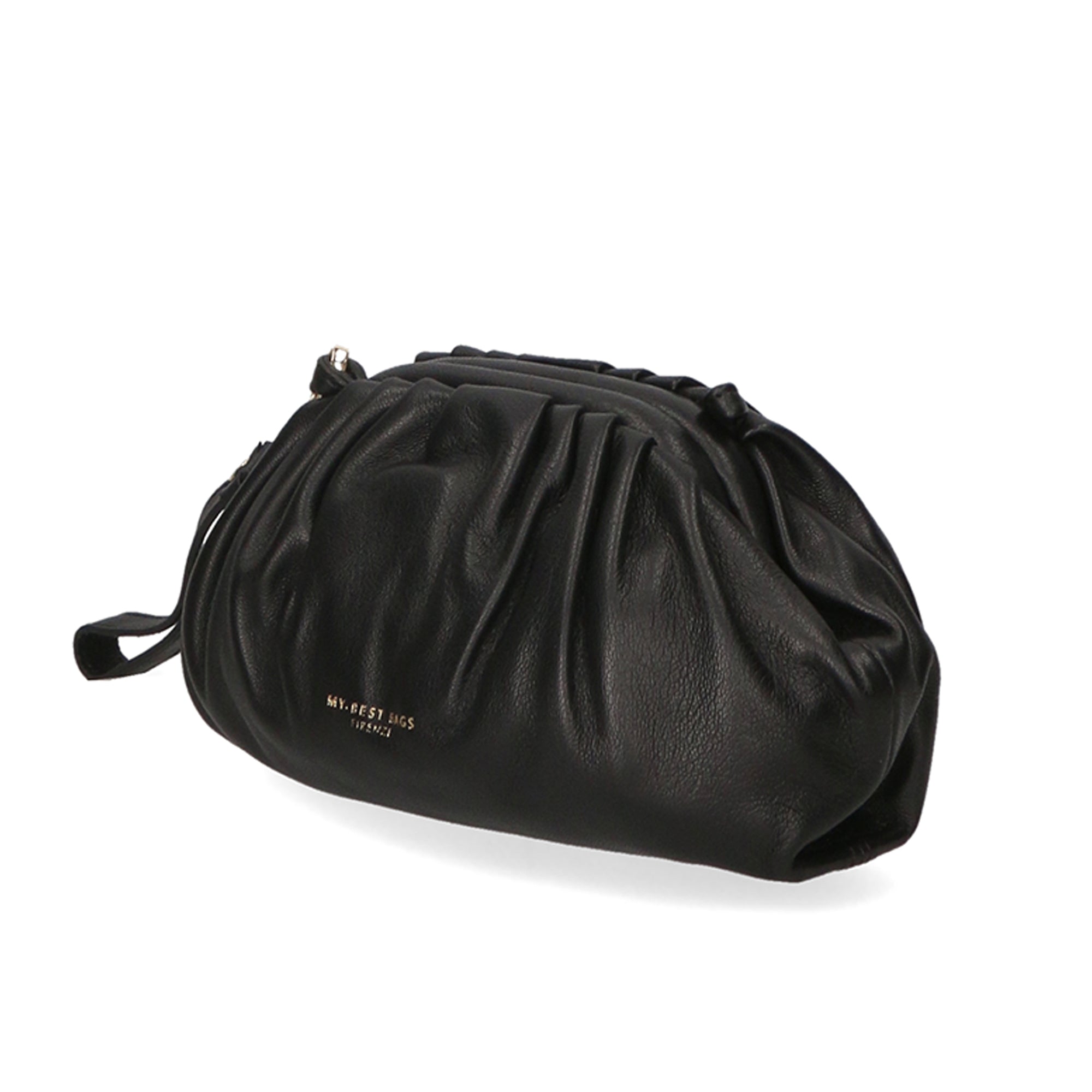 Borsa a tracolla da donna 100% pelle MYB-8014-FW-NERO 21 My Best Bag