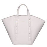 Borsa a mano da donna 100% pelle artigianale MYB-7029-SS-P 601 BIANCO WHITE My Best Bag