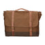 Minerva Borsa a mano unisex Canvas e pelle ZG3011-FANGO TAUPE Gave Lux