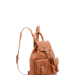 Zaino in vera pelle unisex Made in Italy 4030-MIELE Alessia Firenze