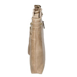 Carmen Borsa a tracolla da donna Vera pelle 10034-TAUPE Gave Lux