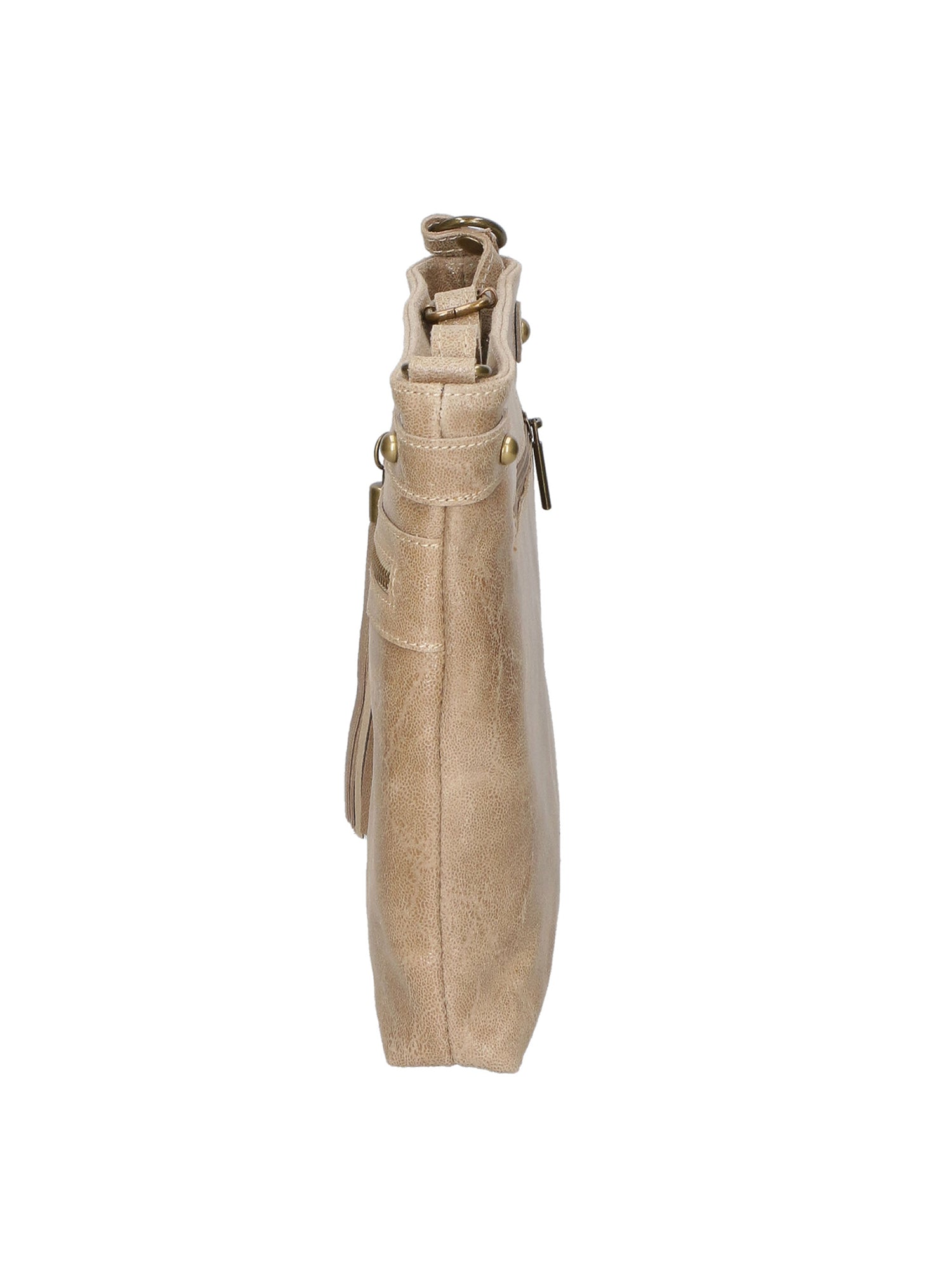 Carmen Borsa a tracolla da donna Vera pelle 10034-TAUPE Gave Lux