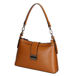 Aurelia Borsa a spalla da donna Vera pelle 05694-PL17 CUOIO SCURO Gave Lux