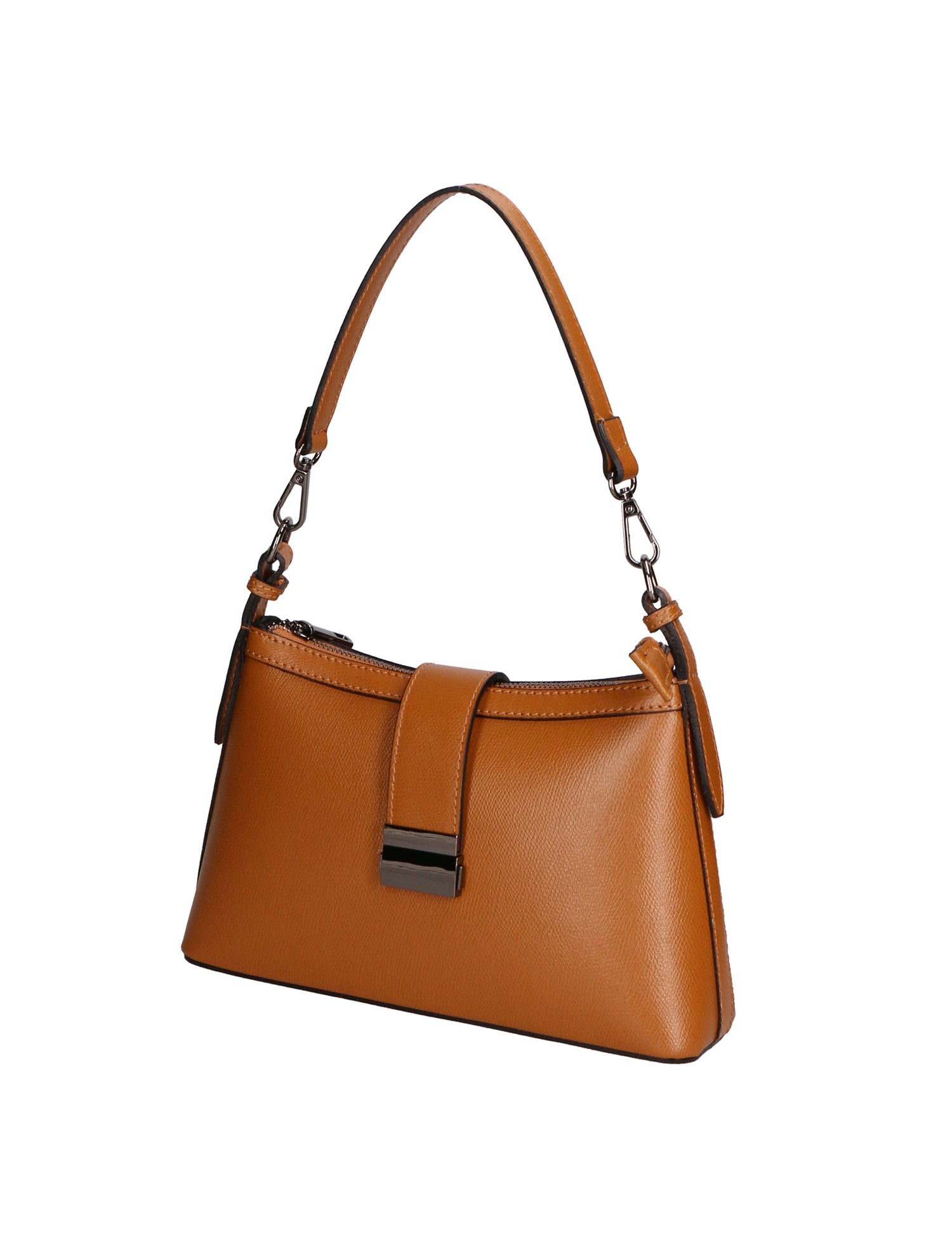Aurelia Borsa a spalla da donna Vera pelle 05694-PL17 CUOIO SCURO Gave Lux