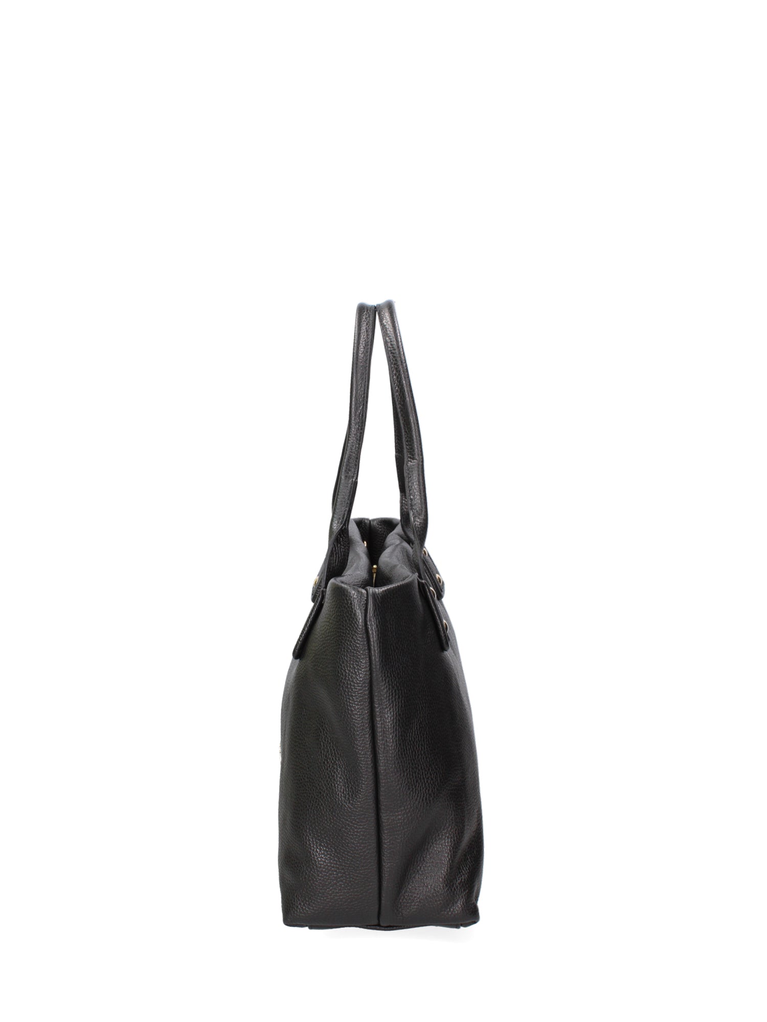 Borsa a mano da donna 100% vera pelle JR-W-1157-JRDO-BLACK + GOLD John Richmond