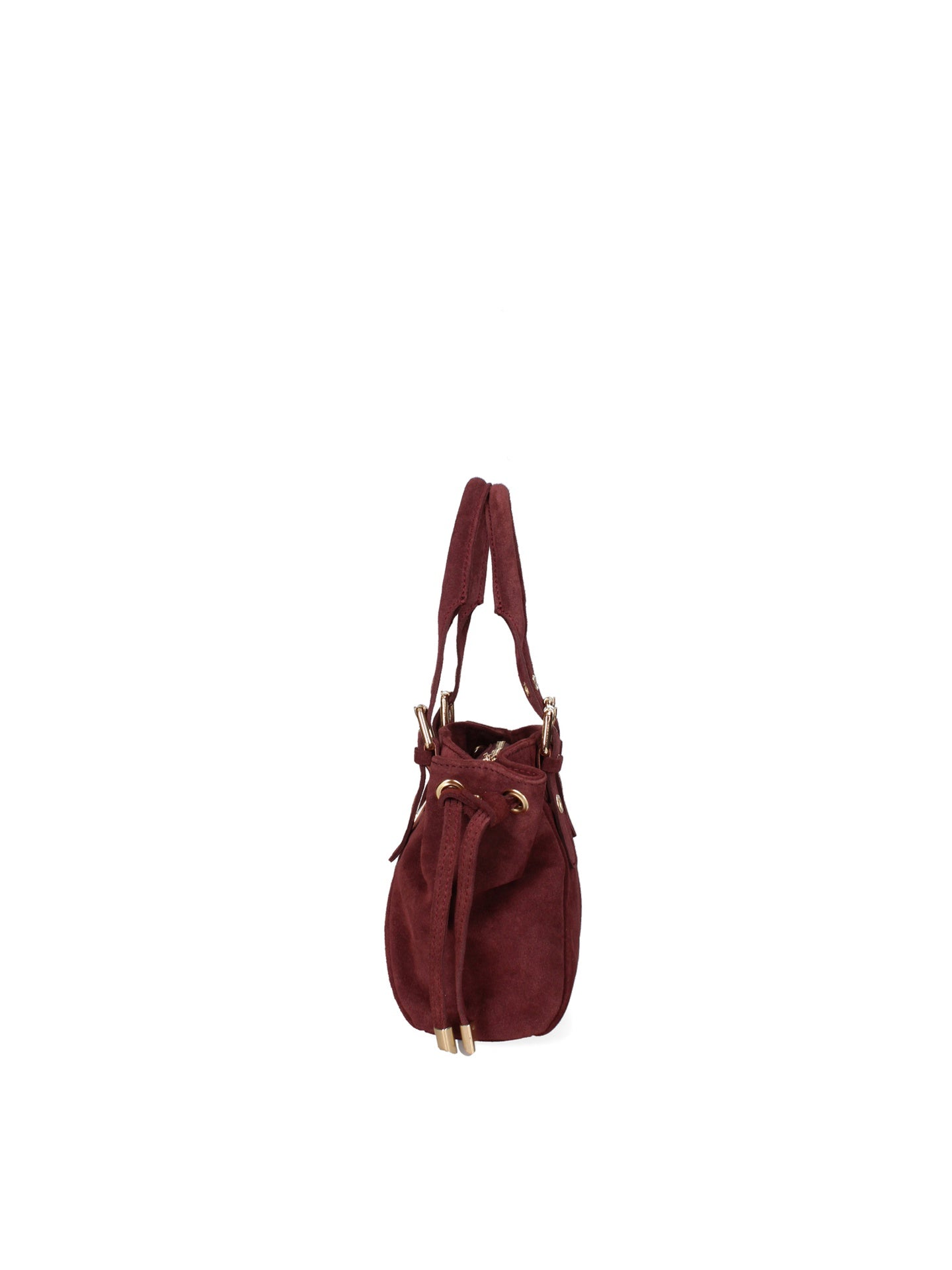 Borsa a Spalla in Vera Pelle Bordeaux