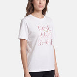 T-shirt in 83,4% Cotone 16,6% Poliammide Rosa