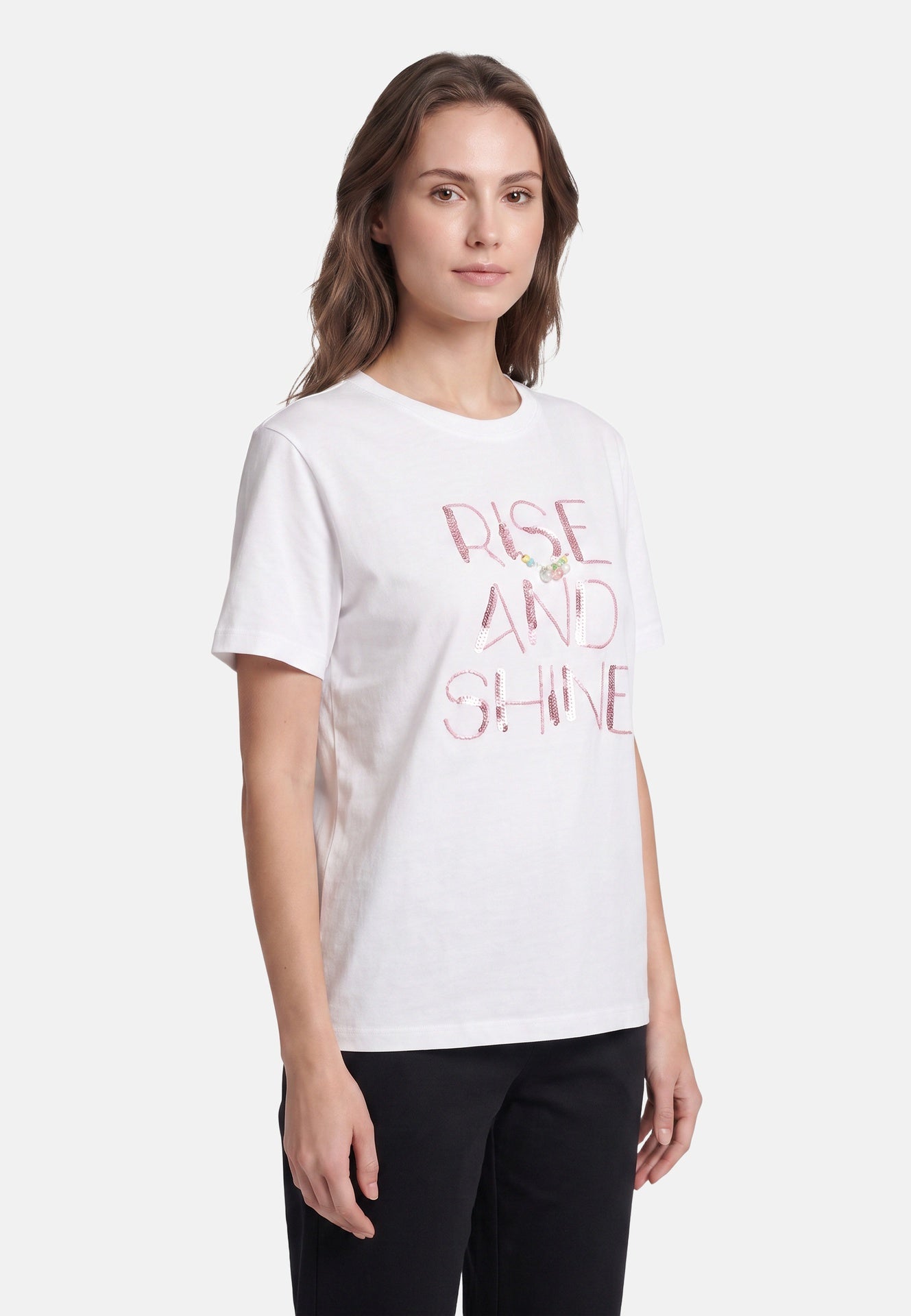T-shirt in 83,4% Cotone 16,6% Poliammide Rosa