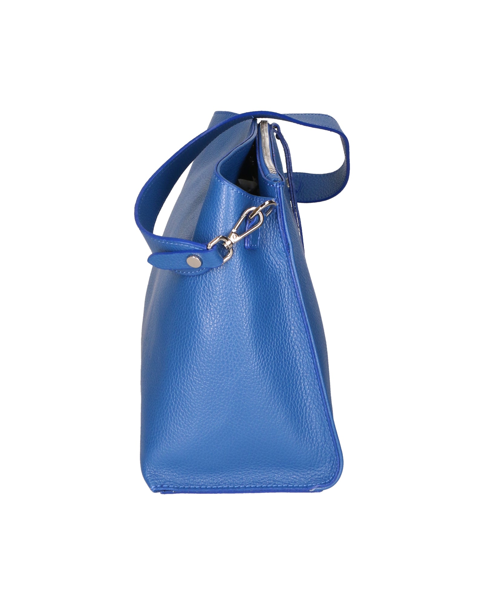 Borsa a spalla da donna Made in Italy Vera pelle 01101-D22 BLUETTE Viola Castellani