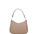 Borsa a spalla da donna 100% pelle ruga 07241-L110 TAUPE Roberta Rossi