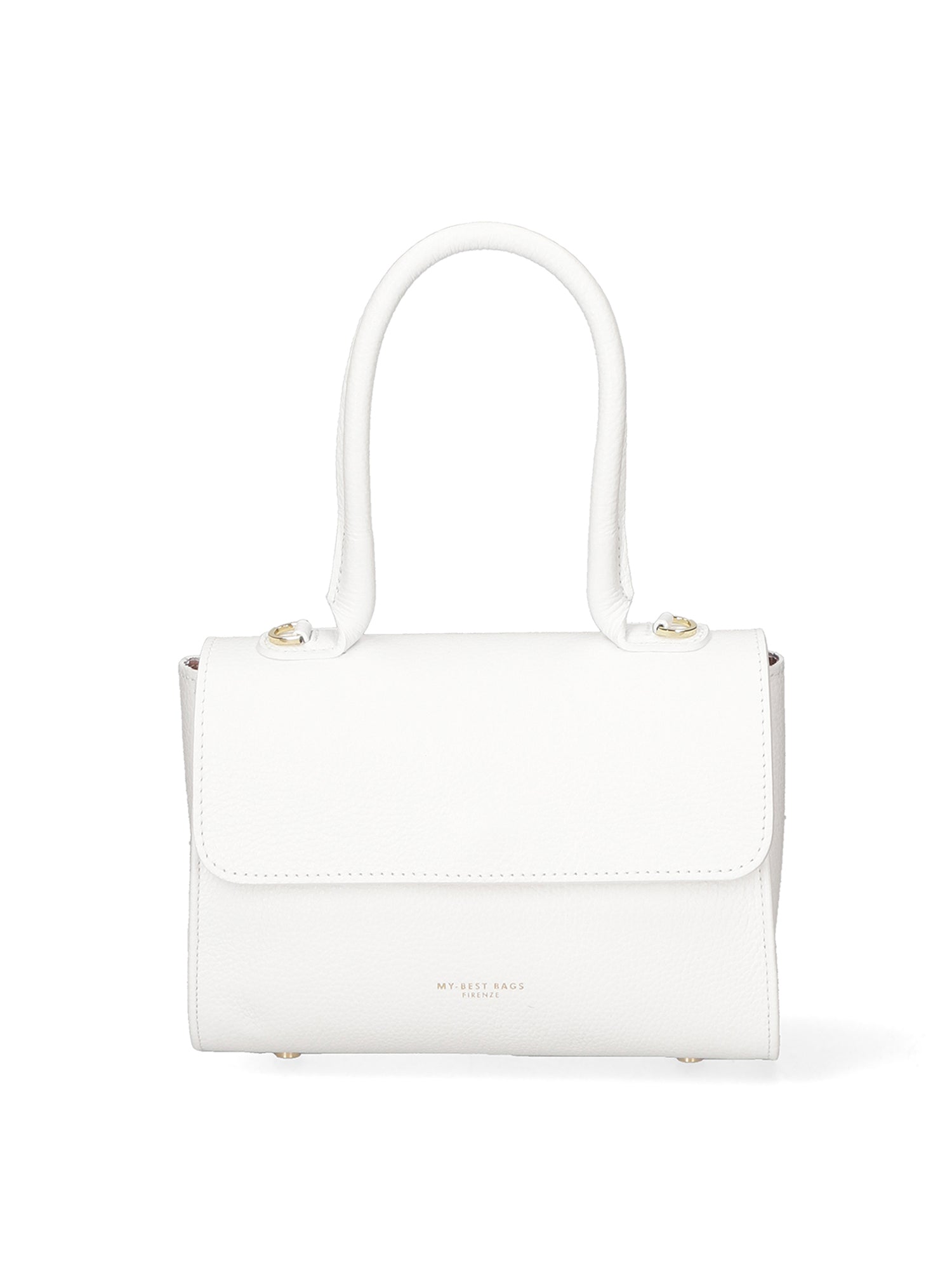 Borsa a mano da donna 100% vera pelle MYB-8030-FW-D01 BIANCO My Best Bag