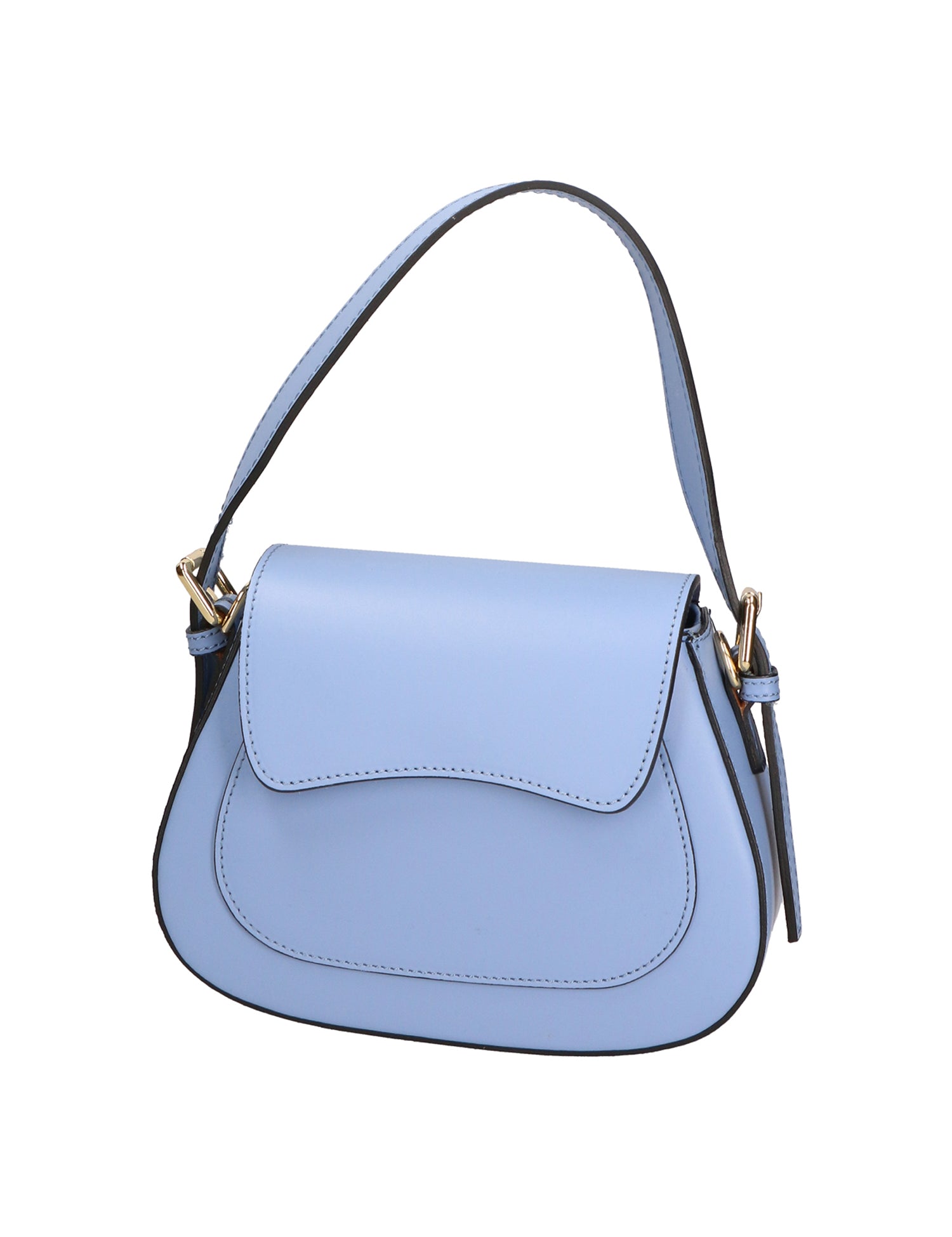 Giulia Borsa a spalla da donna Vera pelle 05958-L220 AZZURRO Gave Lux