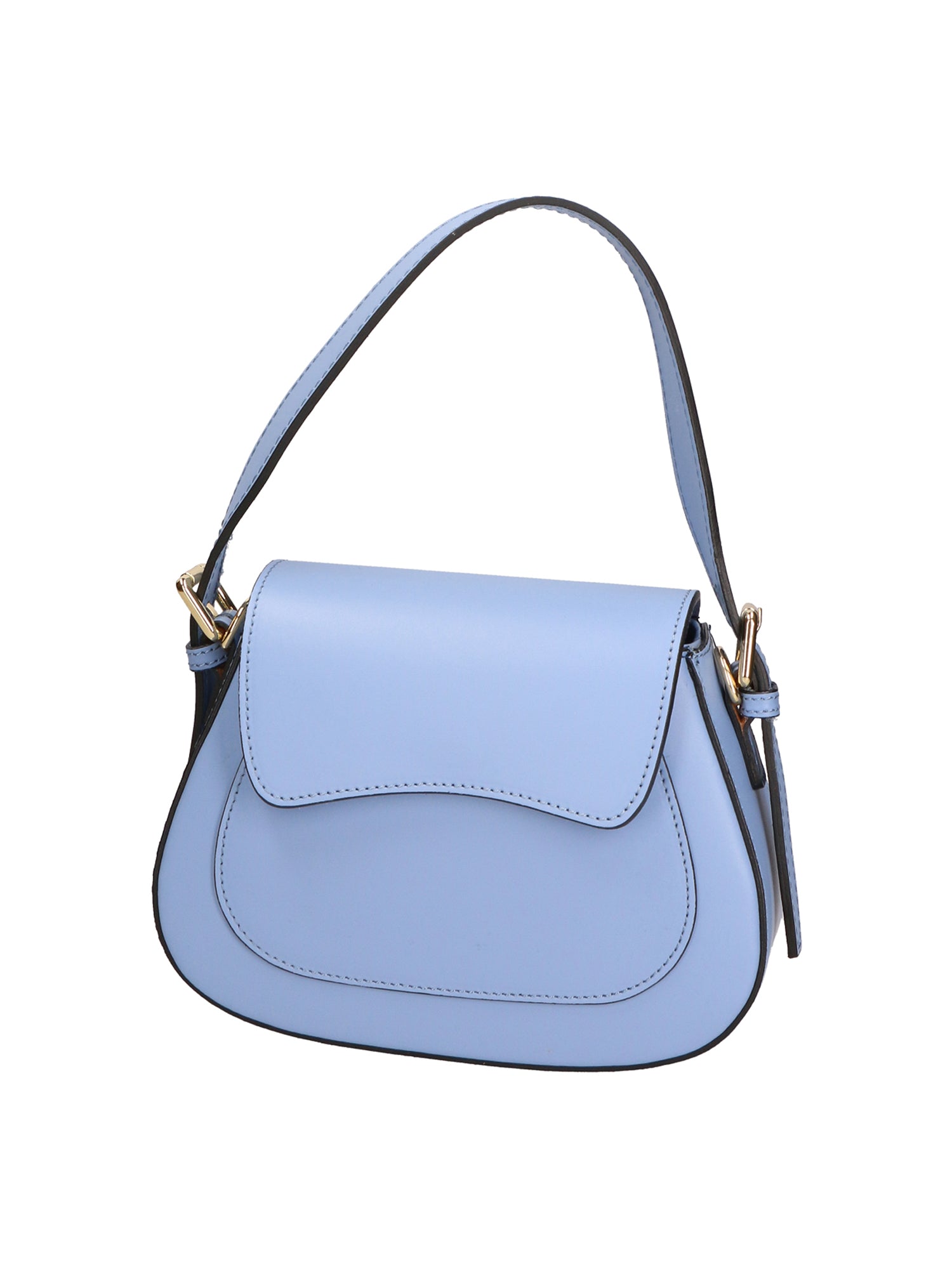 Giulia Borsa a spalla da donna Vera pelle 05958-L220 AZZURRO Gave Lux