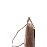Zaino unisex in vera pelle Made in Italy 100% cotone 4592-TESTA DI MORO Alessia Firenze