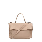 Convertible shoulder bag into a backpack for women in genuine leather Made in Italy 34x21x12 cm