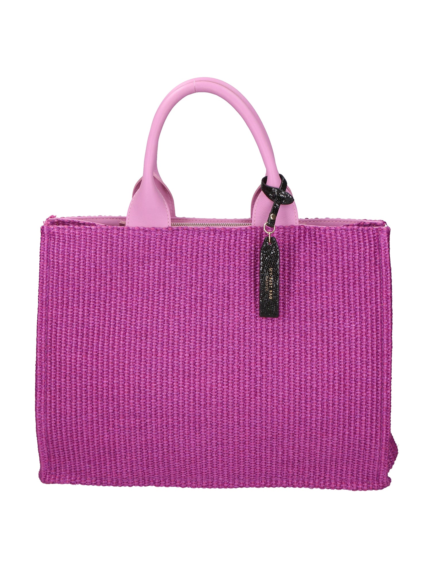 Borsa a mano da donna Misto pelle e tessuto MYB-05117-SS-436+S95 ORCHIDEA My Best Bag