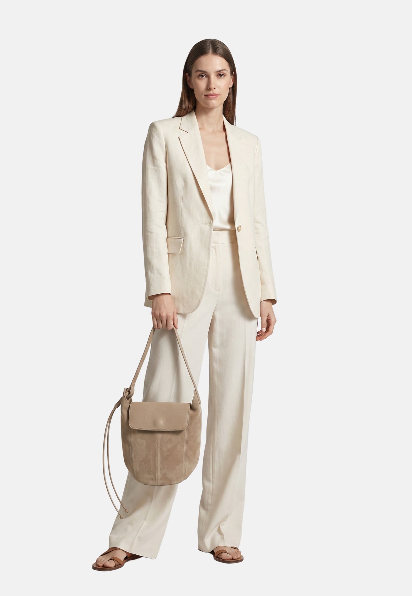 Borsa a Tracolla in Dollaro Leather Giallo