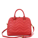 Borsa a mano da donna 100% pelle vegana PU GGB016RED Gabriella G Firenze